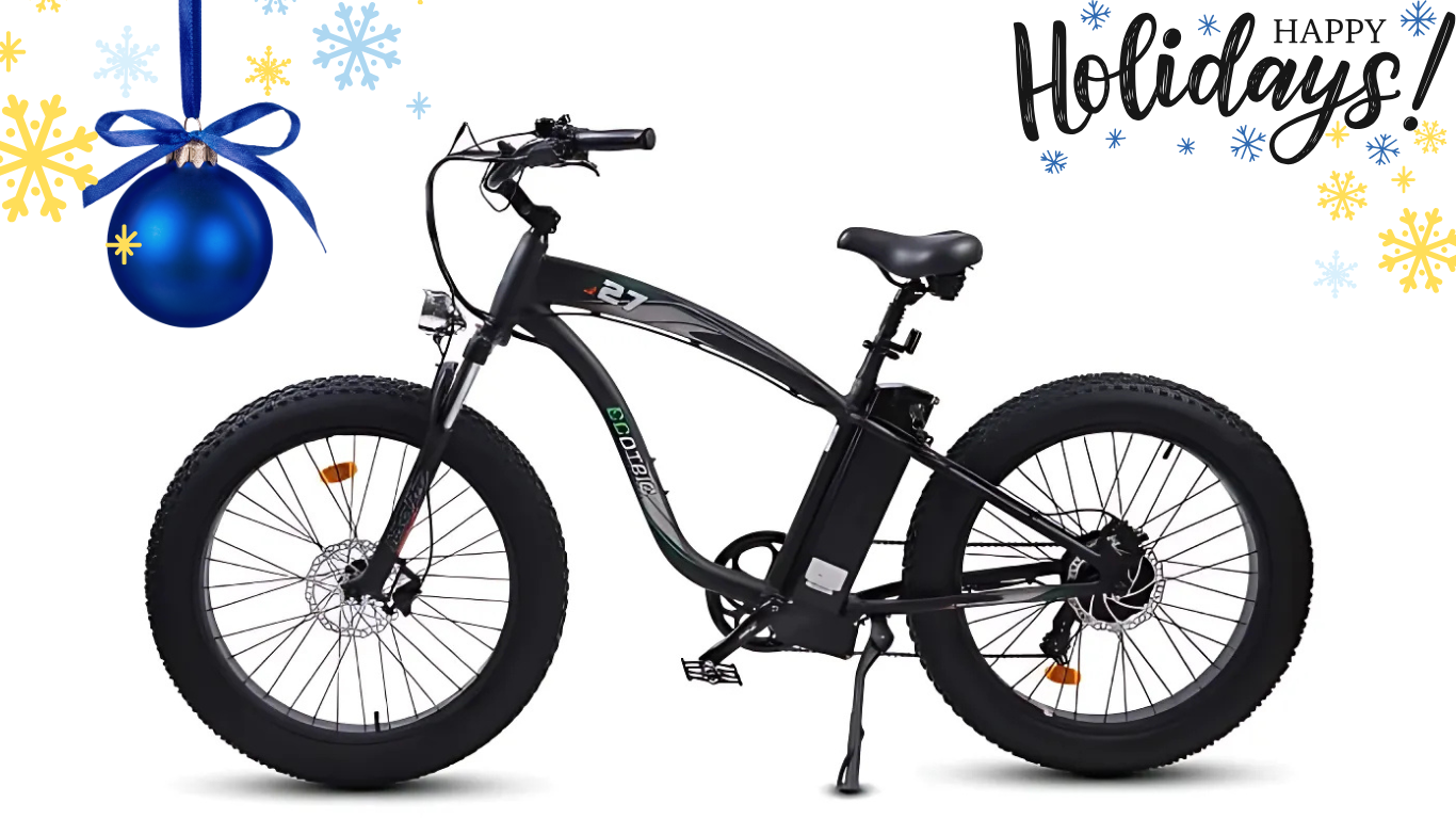 Ecotric Hammer Fat Tire Electric Cruiser Bike Energy eBikes